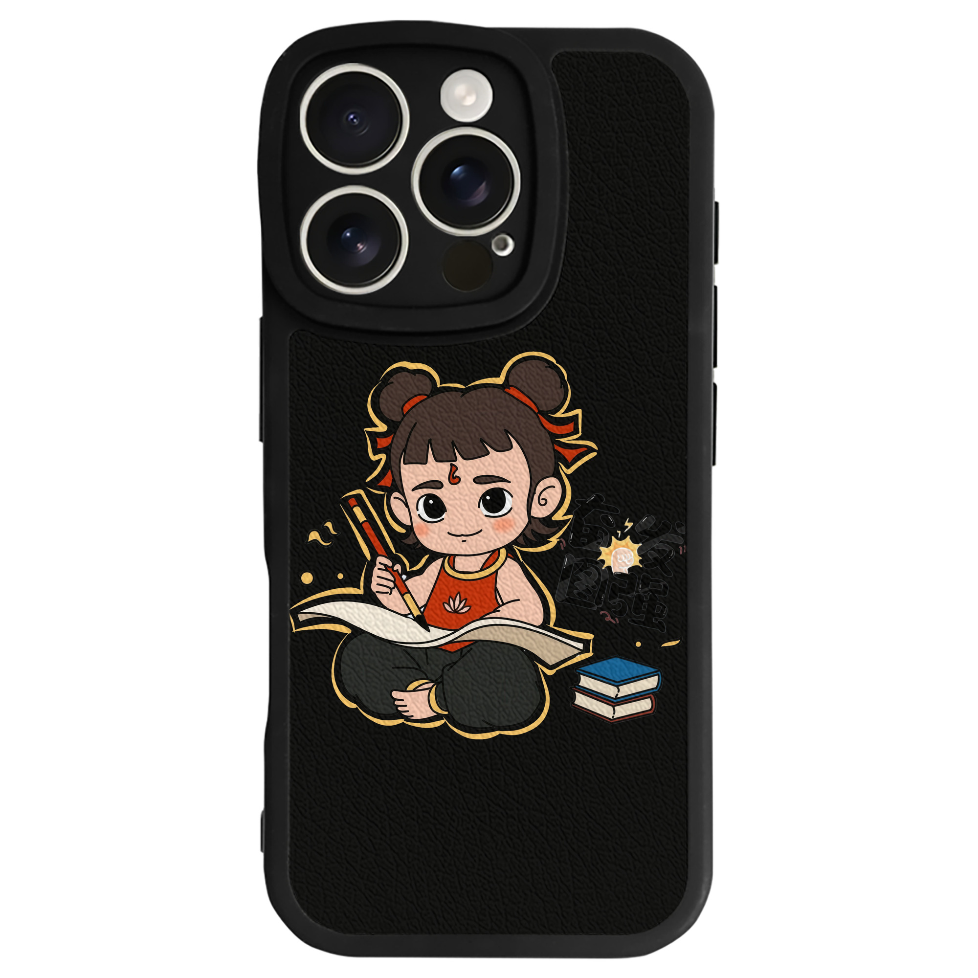 （画像用） Ne Zha 2 ナタ 魔童の大暴れ 【iPhone 16シリーズ対応】シリコンスマホケース（レザー調） 材質：シリコン